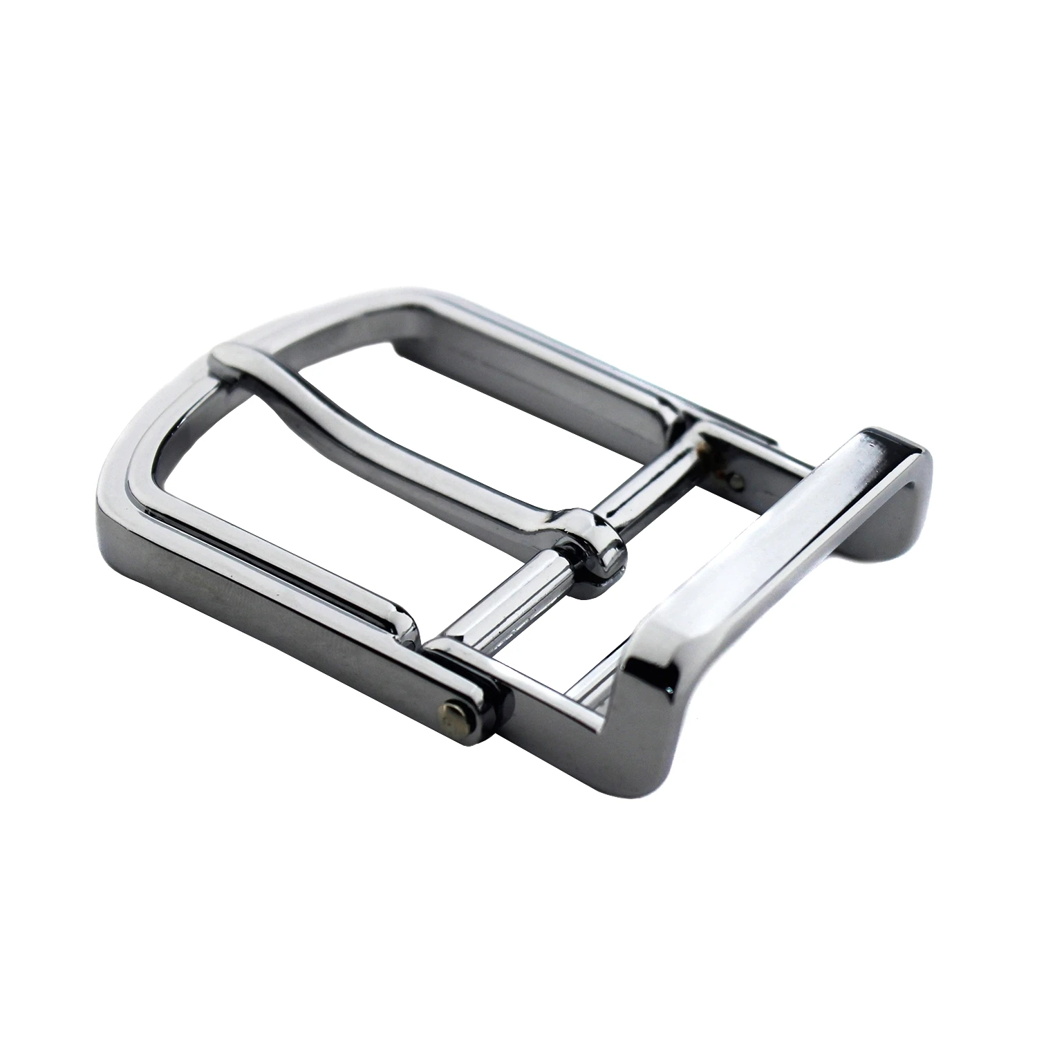 Hebilla de cinturón de Metal cromado para hombre, hebilla de pretina giratoria, accesorios de piezas de cinturón Artesanal de cuero, 35mm, 1 pieza