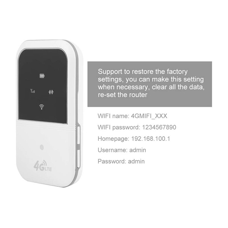 4G Pocket Router, Mini Draadloze Wifi Router Lte Wifi Box Router, bieden Wifi Voor Smartphones Tabletten Terminal Apparaten