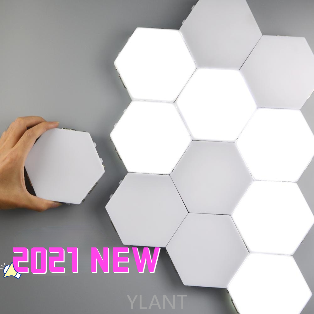 Magnetic Hexagons Modular Touch Sensitive sensor Light DIY Wall Decoration painel led Quantum lamp LED Panel Light