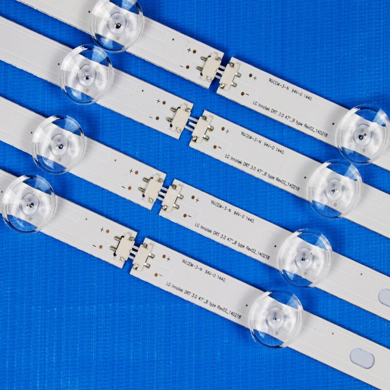 Tira de luces LED de retroiluminación, accesorio para televisor LG de 47 pulgadas, 47LB582V 47LB5820 47LB582B 47LB582U 47LB582U-ZJ, 8 unids/set/juego