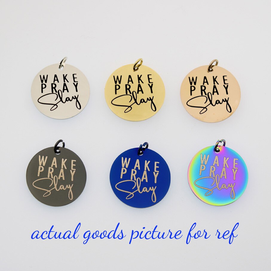 Stainless Steel Custom Rectangle Charms 10*40mm Necklace Keychain Pendant High Polish Mirror Surface Charm