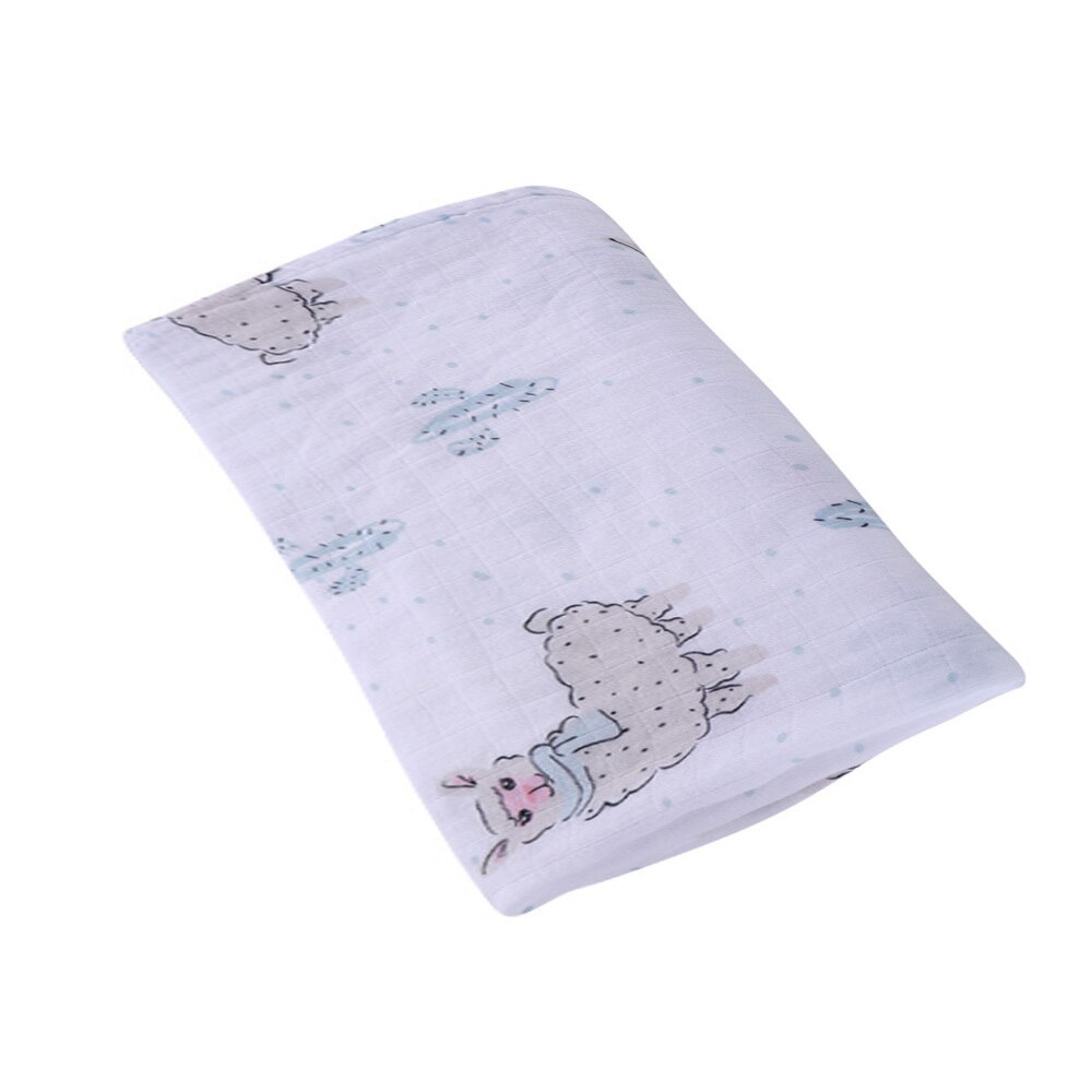 Baby bomull filt muslin swaddle filt badhandduk bomull filt spädbarn wrap baby höst vinter 120*120cm: A6