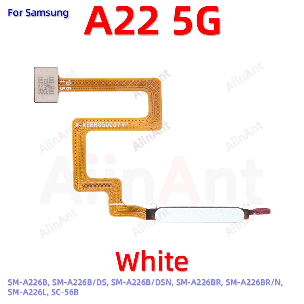 Back Button Touch ID Finger Scanner Fingerprint Sensor Flex Cable For Samsung Galaxy A22 A23 4G 5G A225F A226B A235F A236B A236U: Rose