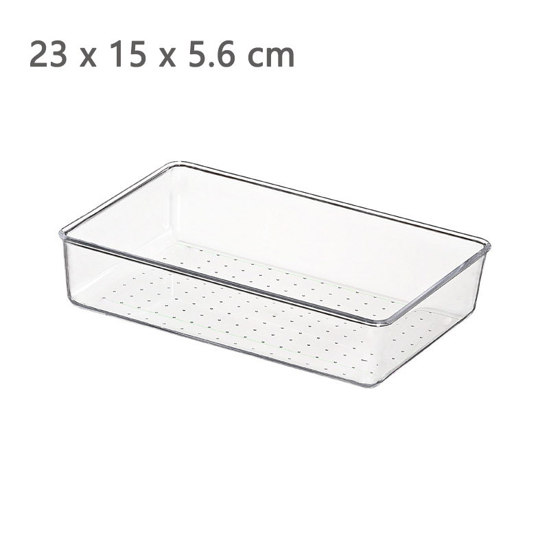 Clear Drawer Organizer Transparent Drawer Divider Storage Box Bins Case for Utensil Cosmetic Groceries Kitchen Tableware: VIOLET/紫罗兰
