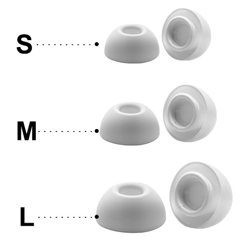 3 pares de almohadillas para los oídos para Airpods Pro, auriculares de silicona con reducción de ruido, almohadillas para los oídos, cubierta para tapones para los oídos para Airpods Pro: Blanco