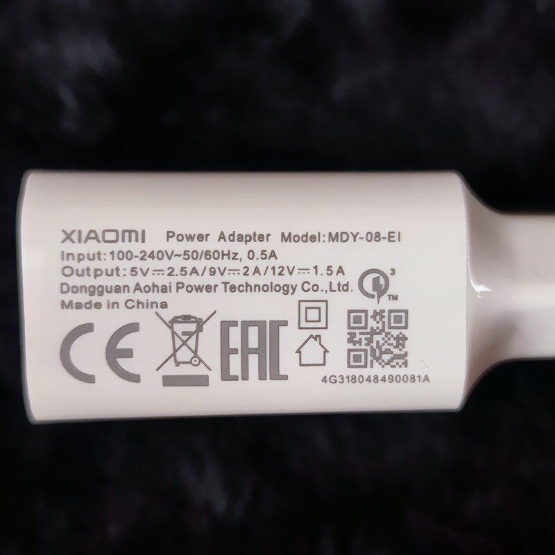 Xiaomi-cargador de 18W, adaptador USB tipo C para Mi 8, 9 SE, 9 t pro Mix 3, A2, A3, redmi note 7, 9, 8