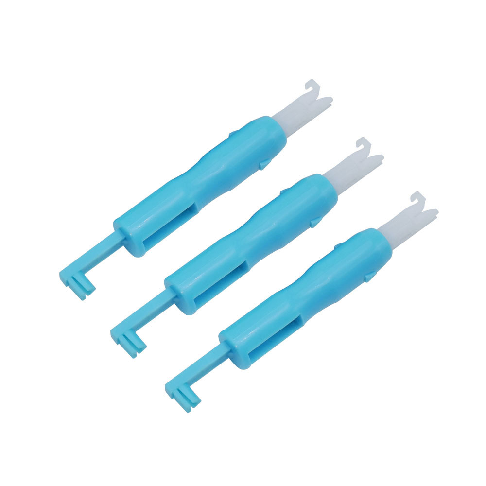 Enhebrador de agujas para máquina de coser, herramienta de inserción de puntadas, enhebrador automático rápido para el hogar, cambiador de agujas, agujas de sujeción: Verde claro