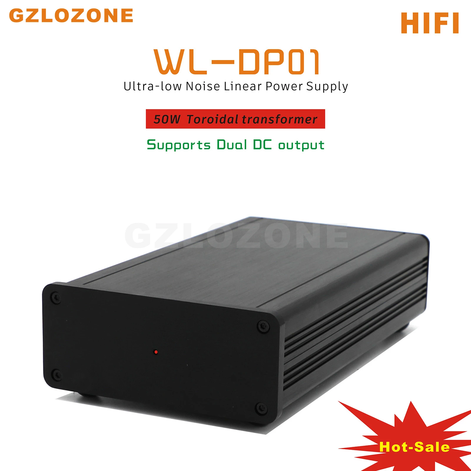 Alimentation linéaire HIFI à très faible bruit, 50VA DC 5V/9V/12V/15V/16V/18V/19V/24V LPS, WL-DP01