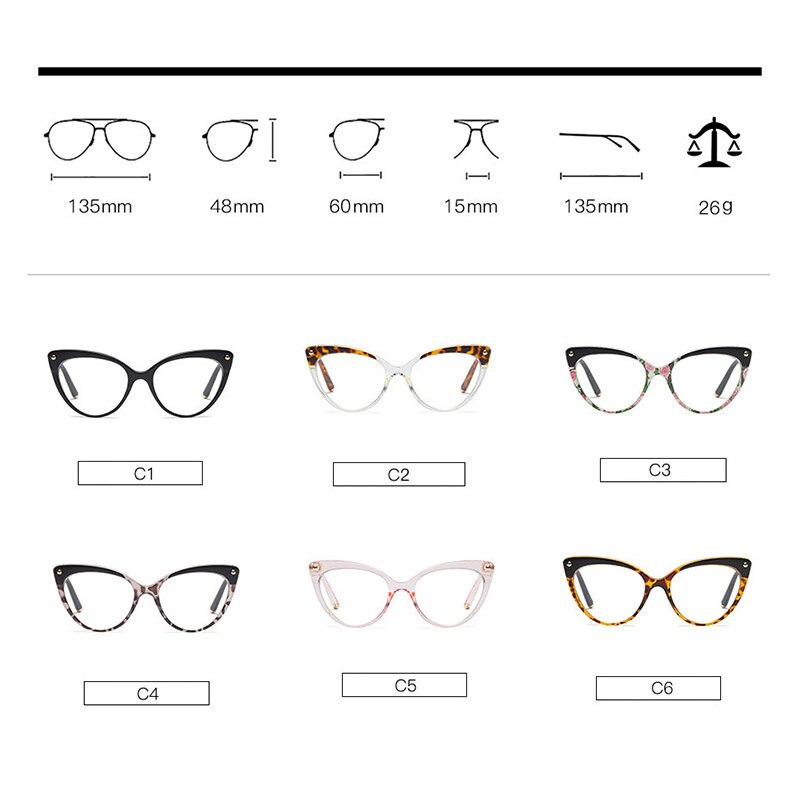 Frauen Optische Brillen Rezept Metall Beine und Acetat Rand Brille für Frauen Brillen Brillen Rahmen Katze-Auge Stile