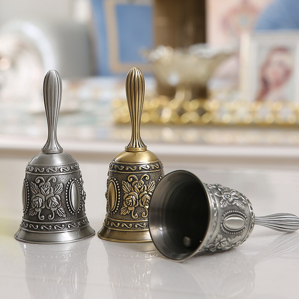 Multifunctional Hand Bell Call Bell Musical Instrument for Home School Church Restaurants