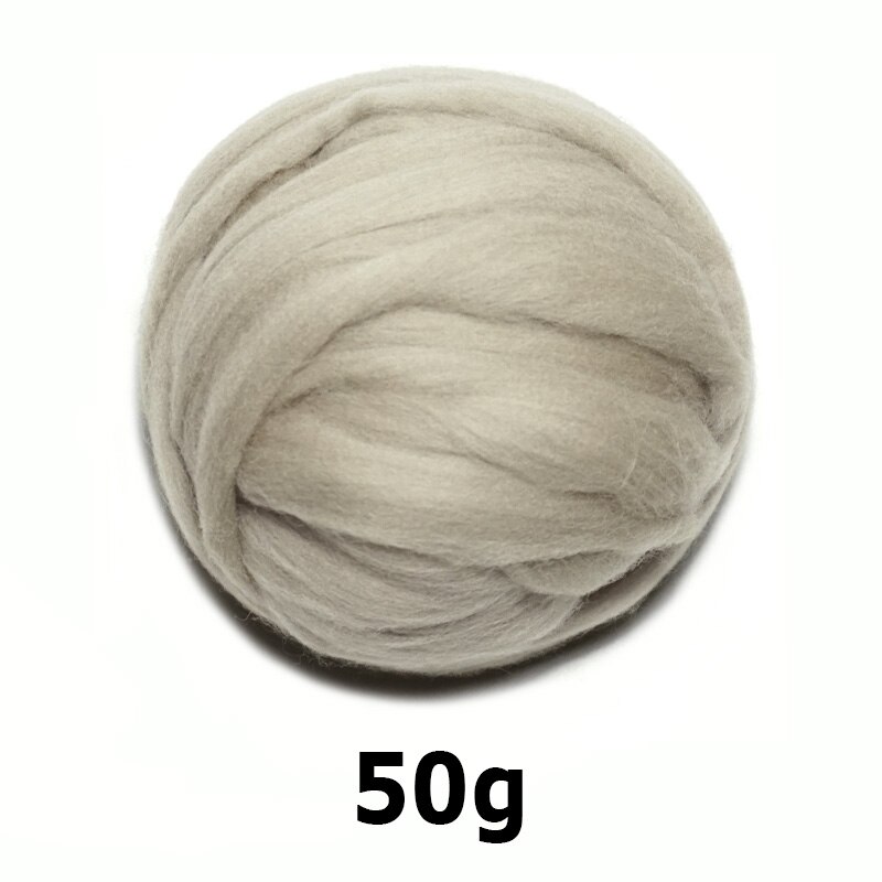 Freies handmade Wolle Filz für filzen 50g Licht Leinen Perfekte in Nadel Filz 57 #: 50g