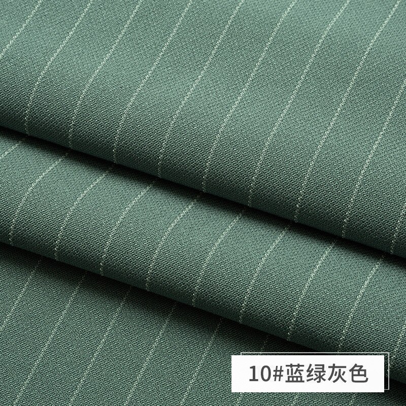 Elastic Striped Fabric Drooping Suit Pants Skirt Cloth Sewing Dress Stretch Polyester Spandex Anti-wrinkle Brocade Black Blue: 10