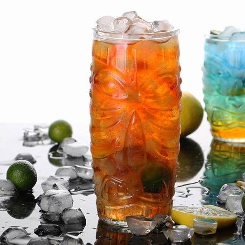 1 Pcs Tiki Mug Cocktail Cup Beer Wine Mug Ceramic Tiki Mugs Art Crafts Hawaii Mugs Art Ceramic Cup Wine Crafts Bar Tool: Big 590ML