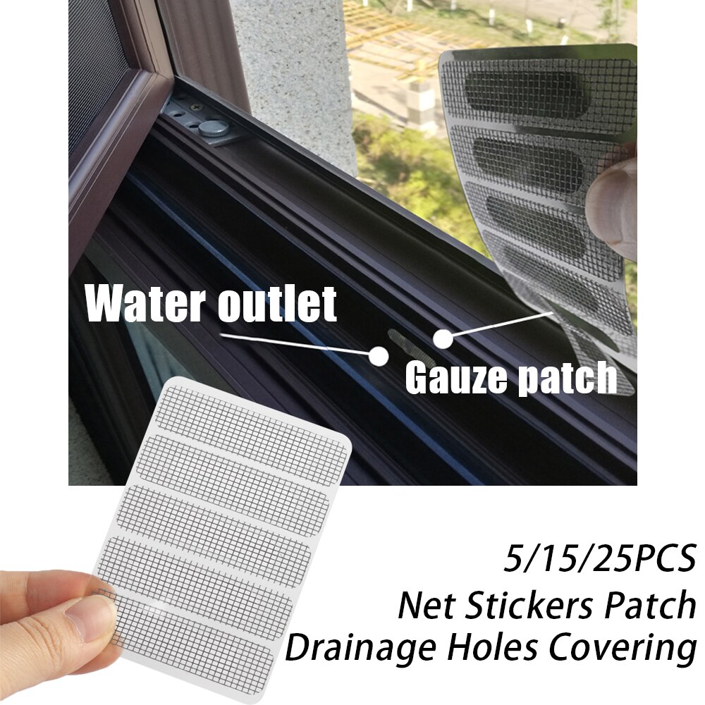 Self-adhesive Fix Net Window Gauze Anti-insect Fly Bug Screen Window Repair Mesh Subsidies Drainage Holes Covering Net Sticker