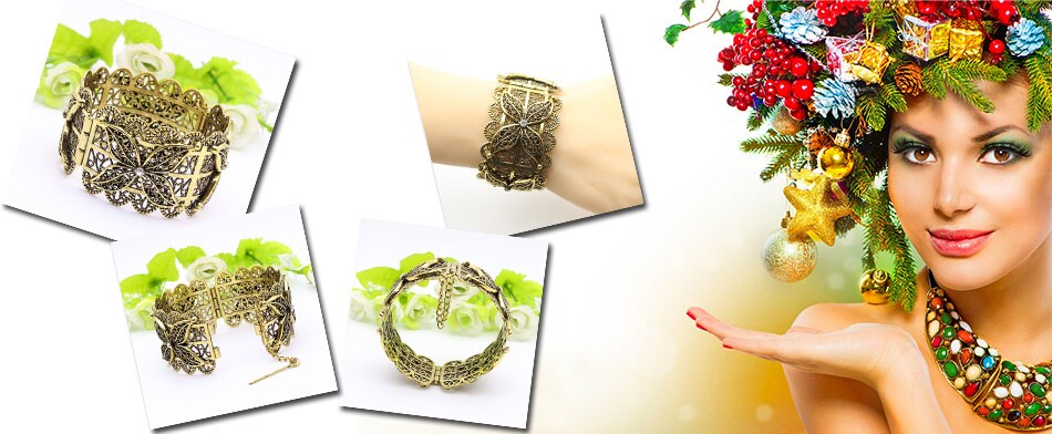 Sunspicems Vintage Turkse Bloem Bangle Armlet Manchet Armband Voor Vrouwen Antiek Goud Kleur Marokko Etnische Bruiloft Sieraden