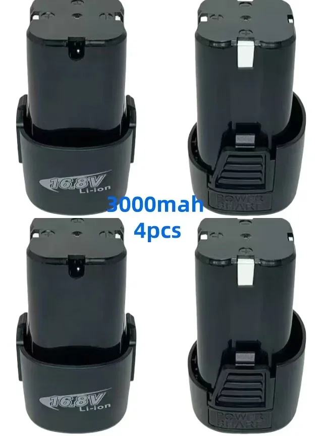 Batteria al litio universale da 16,8 V per utensili elettrici, cacciaviti elettrici e trapani elettrici Batteria multifunzione da 16,8 V 4,0 ah: Beige