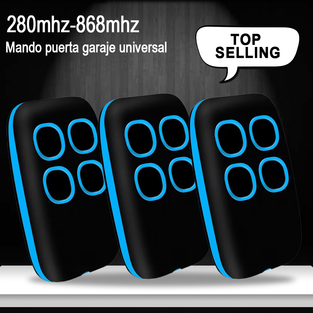 Garagentor-Fernbedienung Multi-Frequenz 433MHz 287MHz-868MHz Klon-Duplikator Zugang Türöffner Handsender: Silber