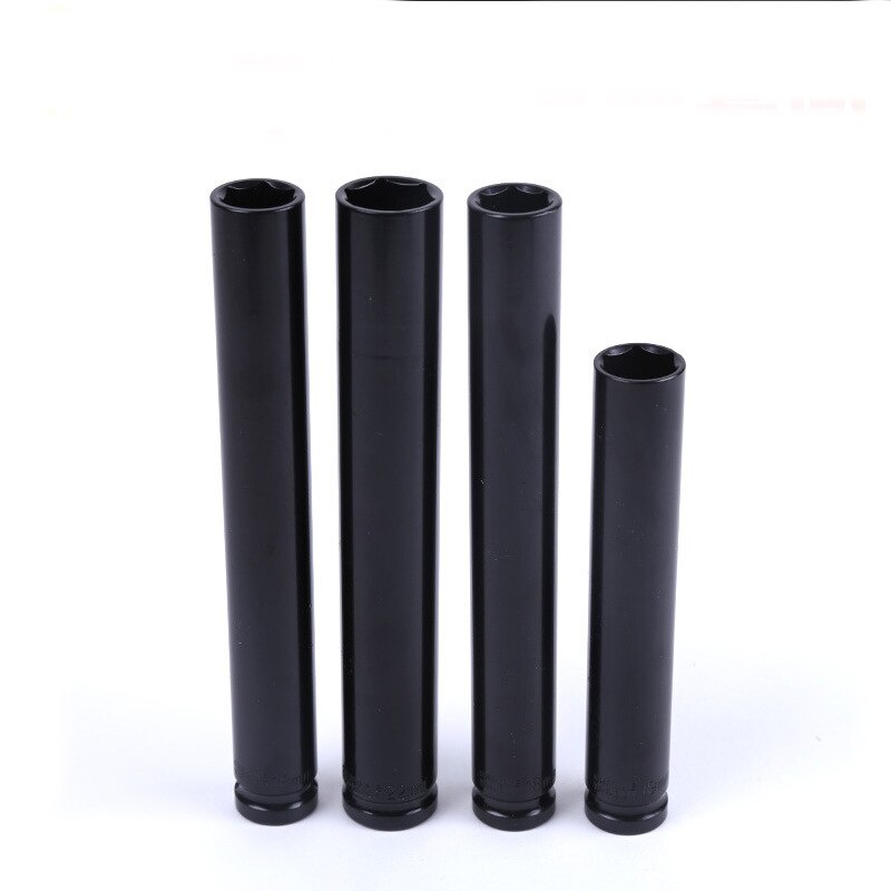 1/2" Drive Metric 17mm 18mm 19mm 21mm 22mm 24mm Black Pneumatic Hex. Socket Extra-Deep Socket in 15cm 20cm Length 6-Points