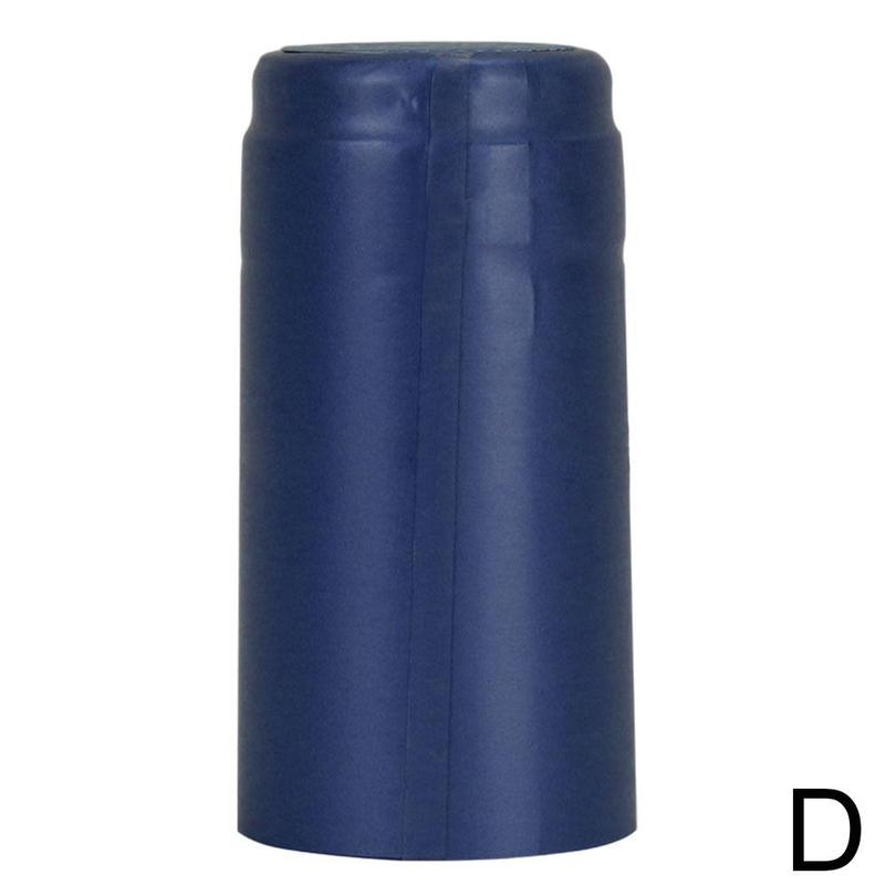 10 stücke Wein Flasche Schrumpfen Kapsel Schrumpf Kapseln Wein Wärme Schrumpf Kappe Wein Schrumpfen Film wickeln Für Gerade Mund flasche: Blau