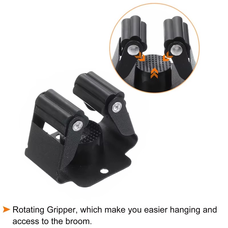 1-10Pcs Mop Broom Holder Wall Mounted Storage Clips with Screws Handle Hanging Tools for Home Kitchen Bathroom Garden Clips