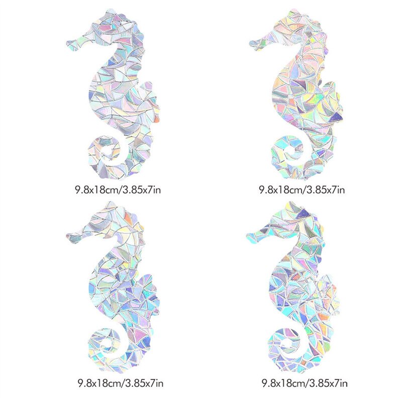 Attrape-soleil arc-en-ciel 3D Non toxique, autocollant de miroir de fenêtre, décoration de chambre à coucher de bureau: 029-4pcs