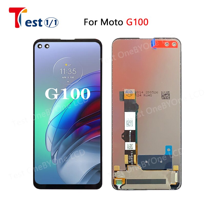 Originele Lcd Voor Motorola Moto G10 G20 G30 G50 G60 Touch Panel Display Screen Digitizer Voor Moto G100 Lcd Pantalla: G100 no frame