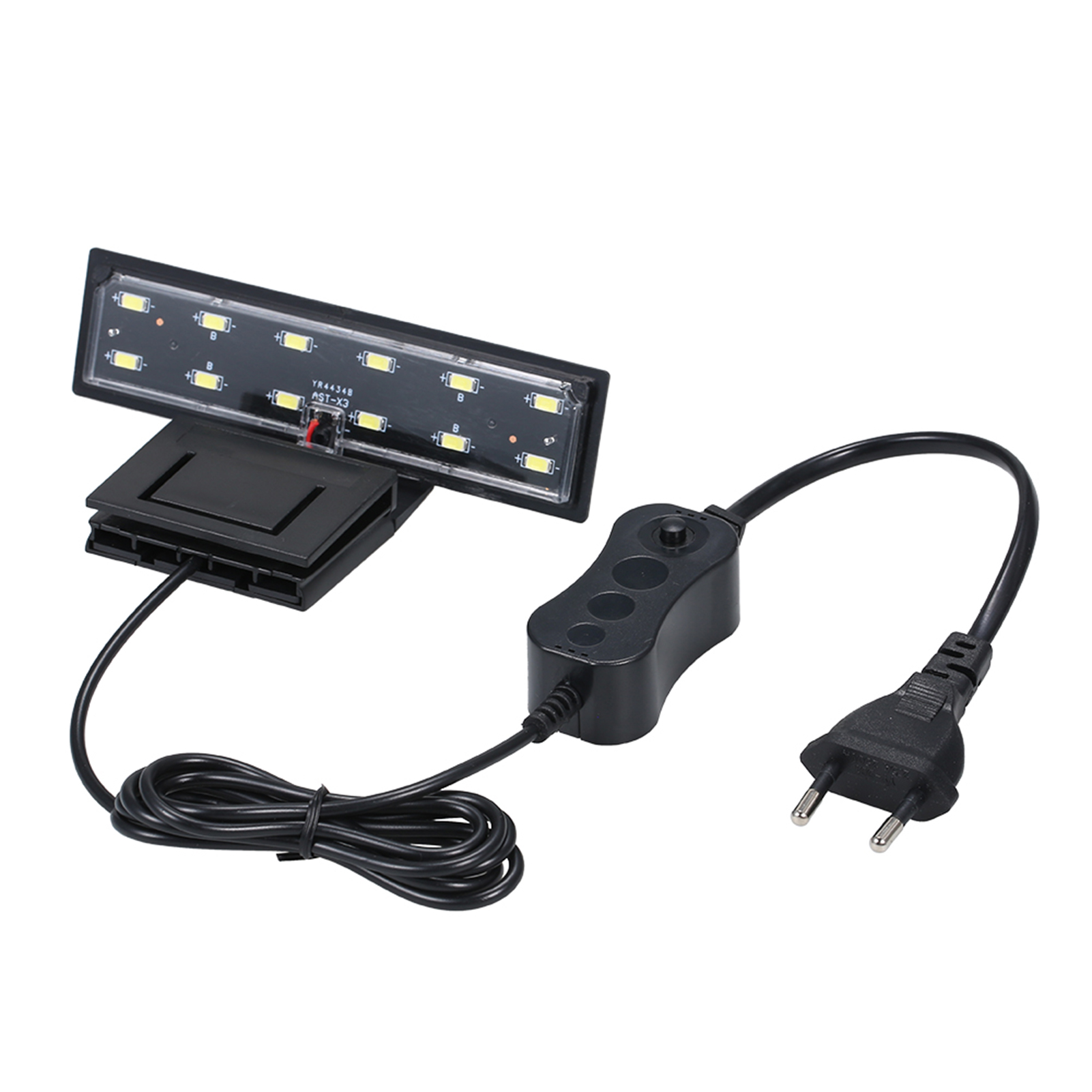 6W 12 Led Aquarium Licht Klem Clip Aquarium Lamp Wit Licht Draagbare Eu Plug AC220V Licht Vis Jar lamp Aquarium Accessoires