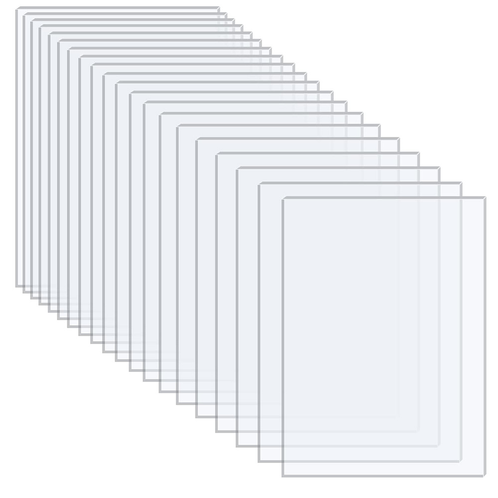 10 st klar akrylskiva transparent plastskiva för bildram glasbyte projektdisplay målning tjocklek 1.0mm