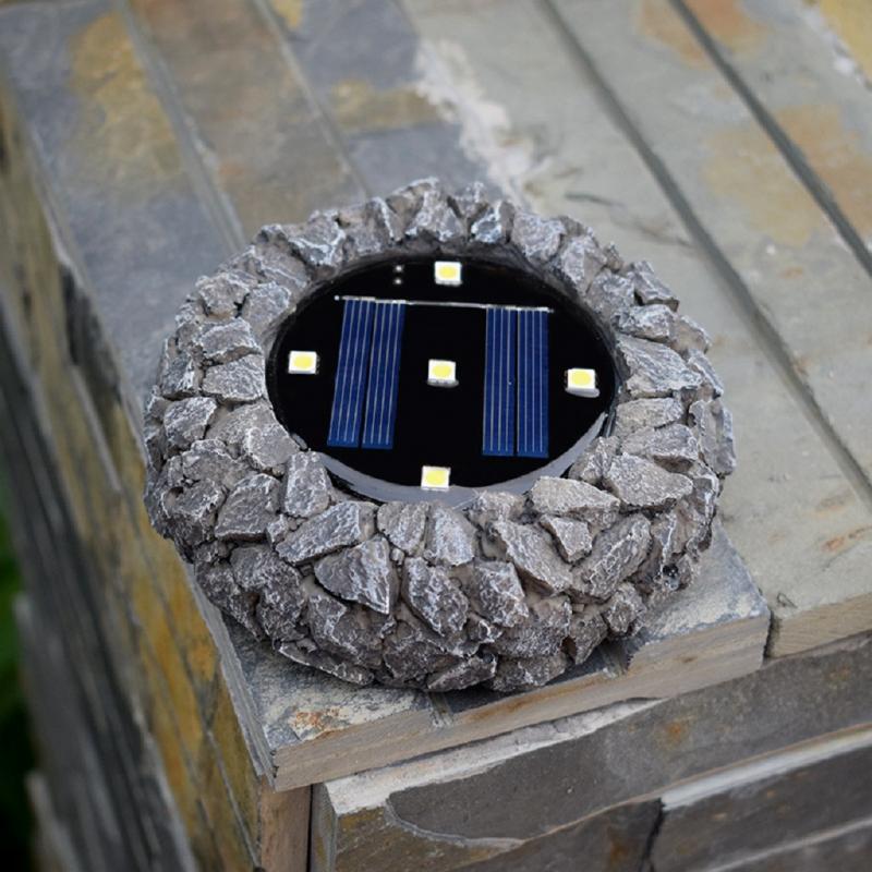 Led Zonne-energie Licht Solar Tuin Rock Lamp Outdoor Solar Resin Stone Spot Light Voor Tuin Night Road Street Achtertuin