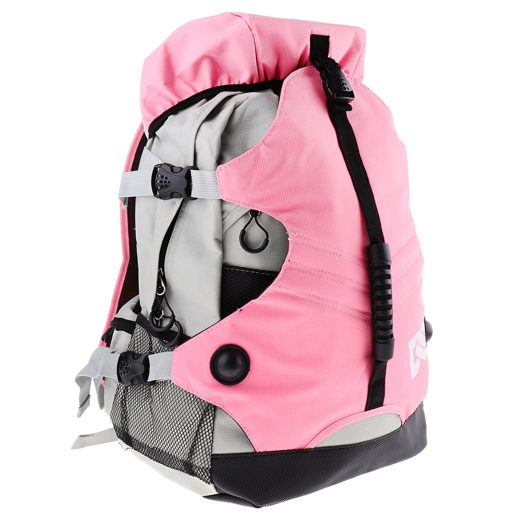 Rollschuhe Rucksack Inline Rollschuhe skaten Schuhe Stiefel Tragen Tasche Schlittschuhe Lagerung Tornister: Rosa