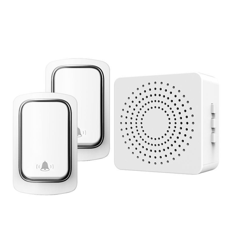 SIXWGH Outdoor Wireless Doorbell Home Welcome My Melody Bell NO Battery Required Waterproof House Door bell: Brown
