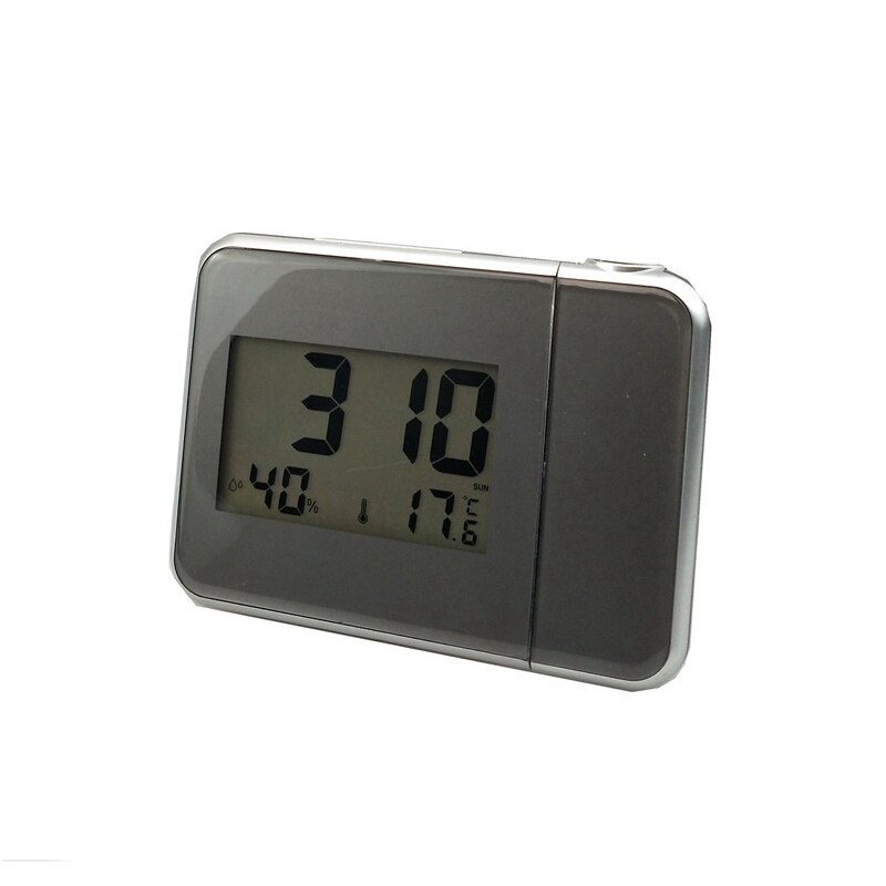 Tijd Projectie Digitale Wekker Led Display Snooze Wandklok Met Weerstation Thermometer Datum Display Usb Charger