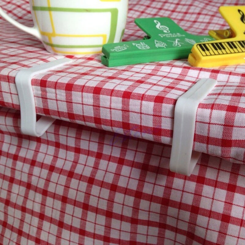 4 st/set plast bordsduk duk duk klämma klämhållare bröllopsfest kläm bordsduk grepp bröllopsfest picknick