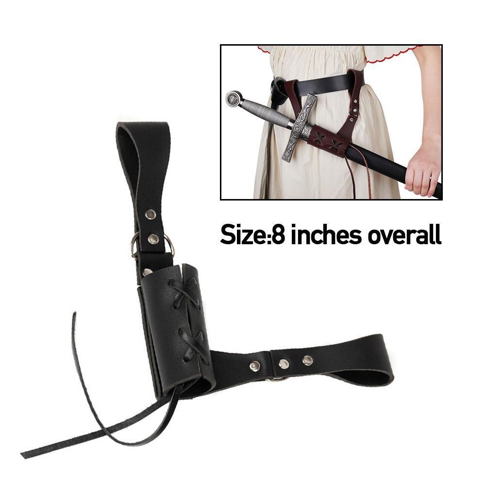 Renacimiento Medieval espada titular de la PU cinturón de cintura funda Guerrero Cosplay adulto pirata Larp Caballero de cuero de los hombres, correa de hebilla Vi J4V5