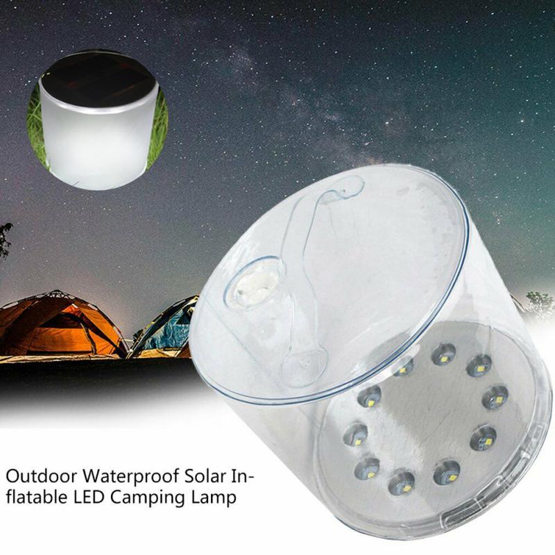 Inflatable Portable Light Lamp LED Portable Lantern Collapsible Tent Lamp Waterproof Outdoor Camping Hiking Light Tents