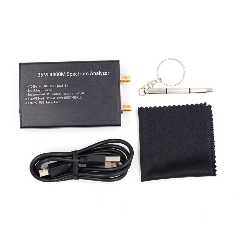 Analyseur de spectre USB LTDZ 35-4400M, Source de Signal avec Module de suivi, outil d&#39;analyse du domaine de fréquence RF avec coque