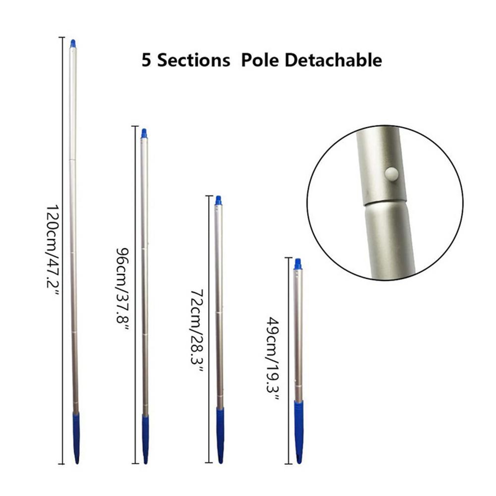 Swim Pool Cleaning Kit Portable Pool Vacuum Jet Cleaner Spa/pool Maintenance Set Handheld Nozzle Vacuum Head Oil Skimming Net