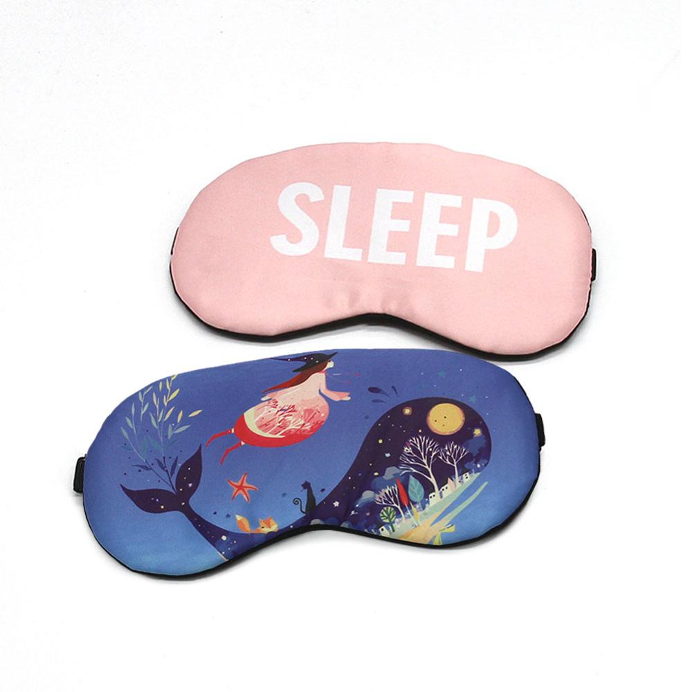 Cartoon Cute Cotton Sleep Eye Mask Eye Cover Sleeping Mask Protective Funny Eyepatch Relax Eye Band Sleeping Aid Kids Blindfold