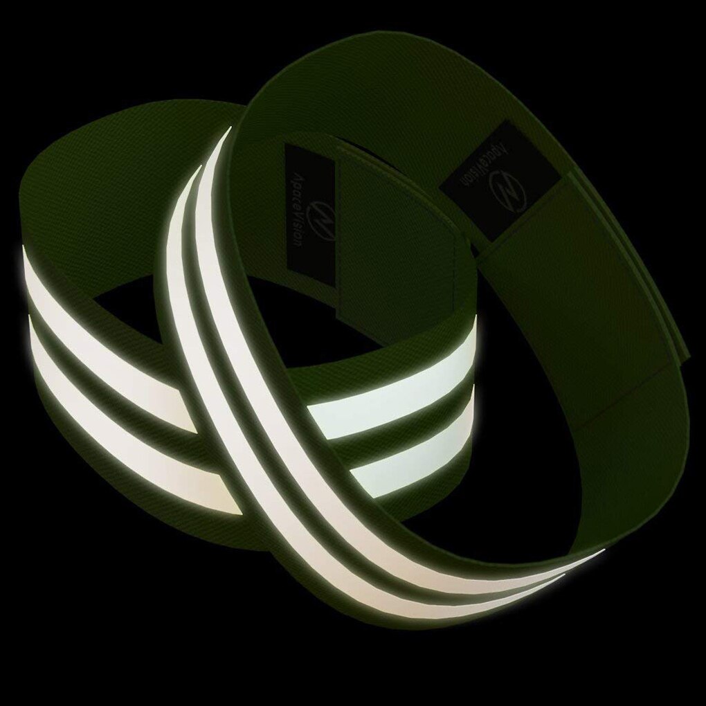 Bandas reflectantes banda elástica para el brazo correas para pierna y tobillo cinta reflectante de seguridad Reflector