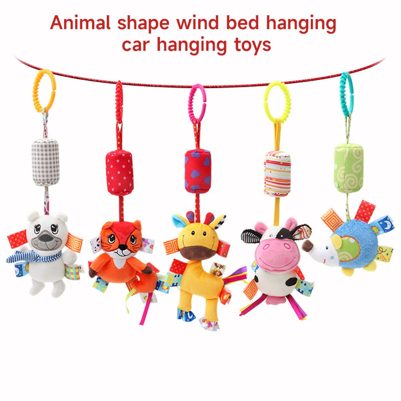 Nuevos sonajeros para bebé, juguete con campana, sonajero de peluche suave, juguetes con agarre manual, colgante para cochecito, cuna, cama, mordedor, juguete colgante de 0 a 24 meses