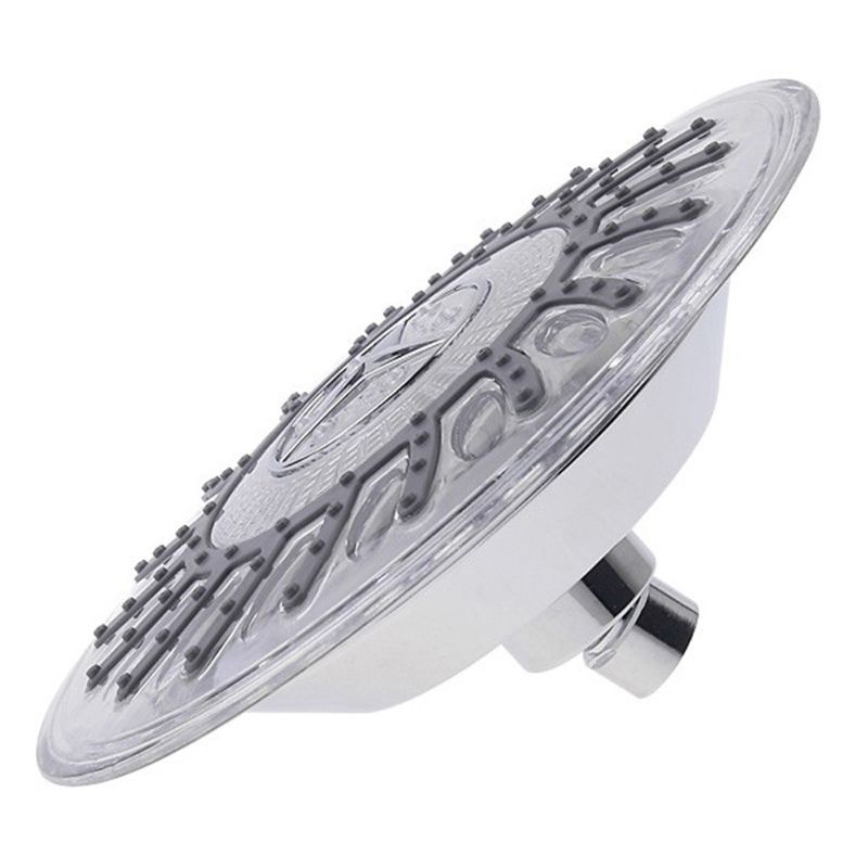 8" Bathroom 7 Colors Automatic LED Light Changing Round Top Shower Head Bath Rainfall l29k