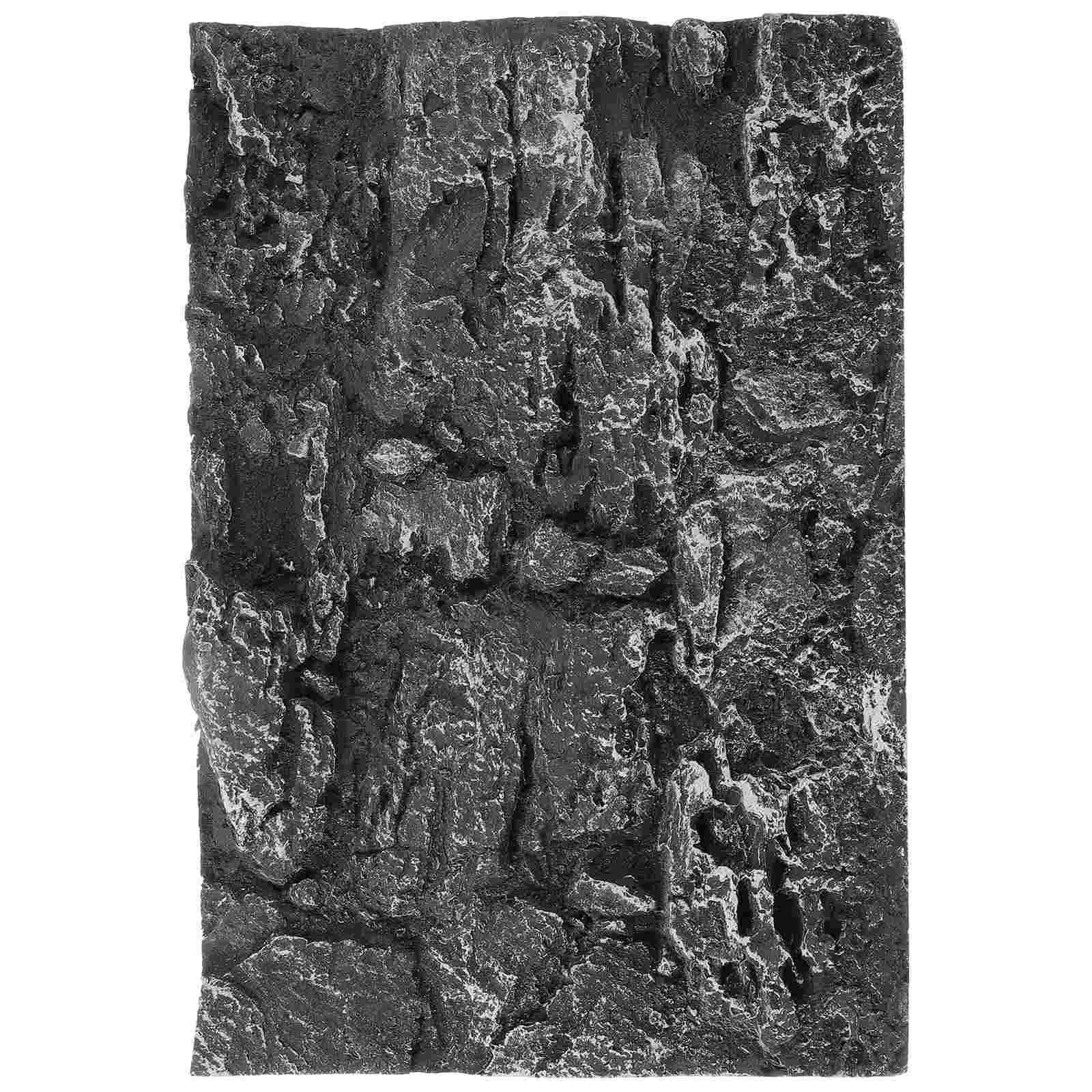Terrarium Hintergrund Rock Platte dekorative Aquarium Tank kriechen 45x30cm Fisch bretter Reptil 3d dunkel grau pu: Rot