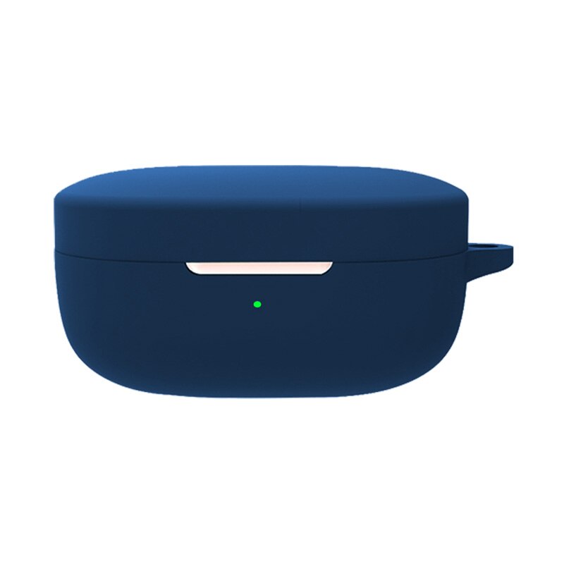 Para redmi airdots 3 caso do fone de ouvido capa protetora silicone bolsa escudo para xiaomi redmi airdots 3 tws bluetooth fone de ouvido caso: Midnight blue