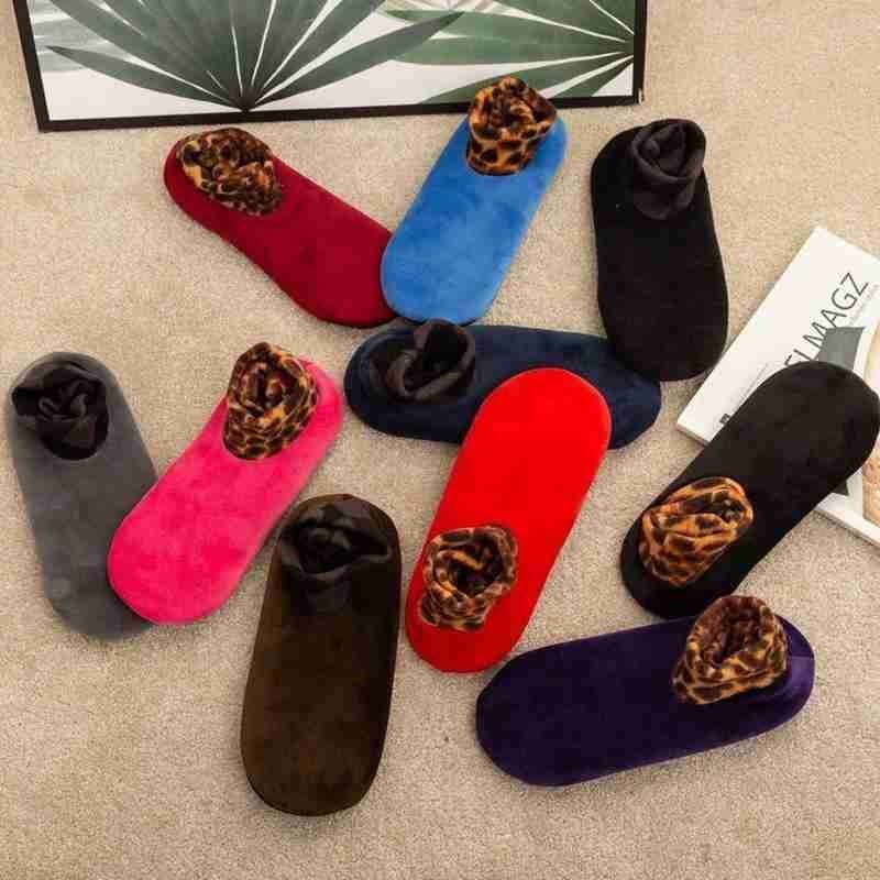 1 paire doux bas polaire chaussettes pantoufle pour hommes femmes hiver épaissir botte chaussette 10 couleurs élastique antidérapant intérieur sol chaussettes