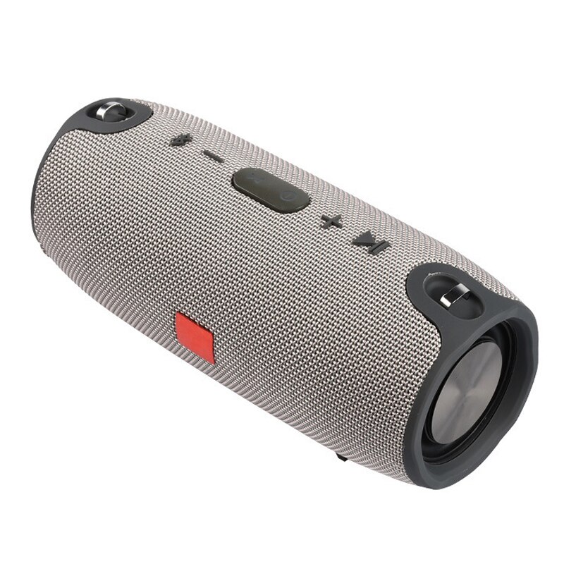 40W High Power Portable Bluetooth Speaker Subwoofer TWS Outdoor Column Waterproof Super Bass Music Center TF AUX FM caixa de som: gray