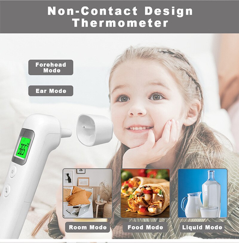 TOP Brand Digital Infrared Thermometer Infrared Hygrometer IR forehead for adult Thermometer Temperature Gun Non Contact meter