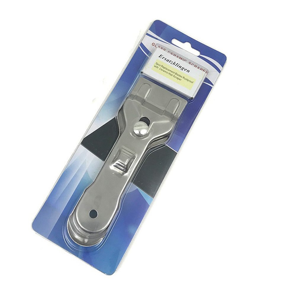 Stainless Steel Glass Cleaning Scraper Floor Tile Decontamination Knife Cleaning Tools Kitchen Cleaning Shovel: Default Title