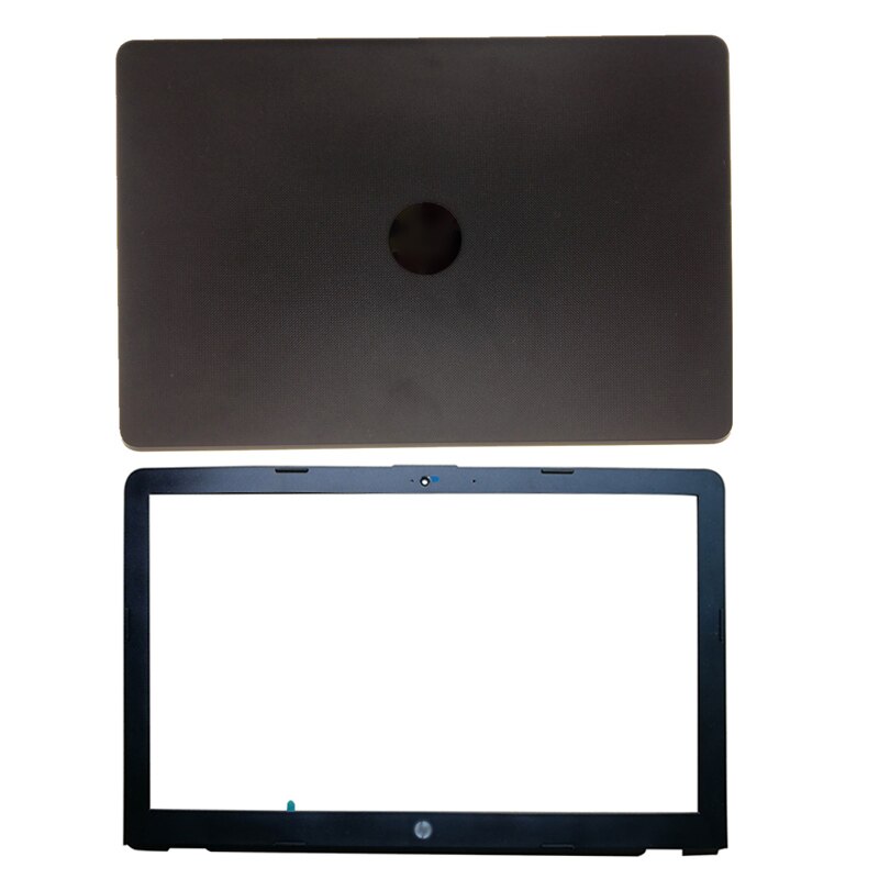 Laptop LCD Back Cover/LCD front bezel/Hinges/Hinges cover For HP 15-BS 15-BW 15-BS070WM 15Q-BU 924899-001 AP204000101SVT 7J1790: Black and bezel