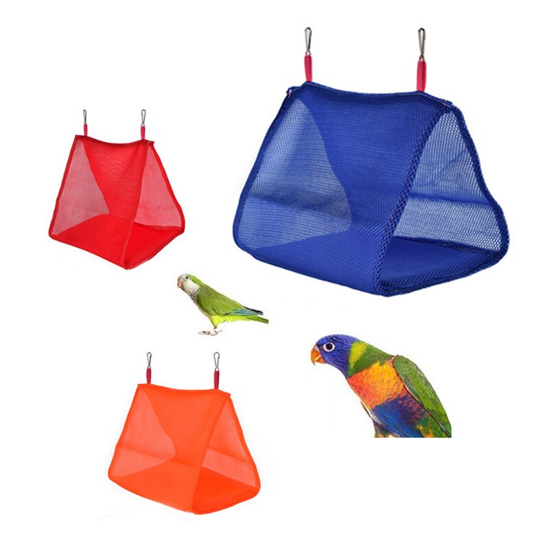 Soft Mesh Breathable Bird Parrot Solid Hammock Birds Hammocks Hanging Cage Pet Hut Nest House Bird Swing Toys Supplies Jaulas