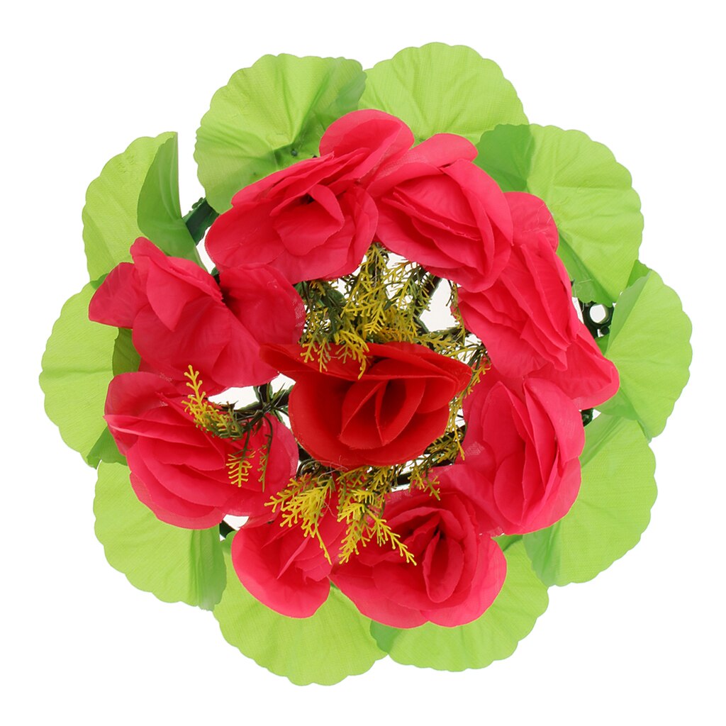Simulation Rose Memorial Flower Wreath Grave Tombstone Flower Wreath Decoration: B